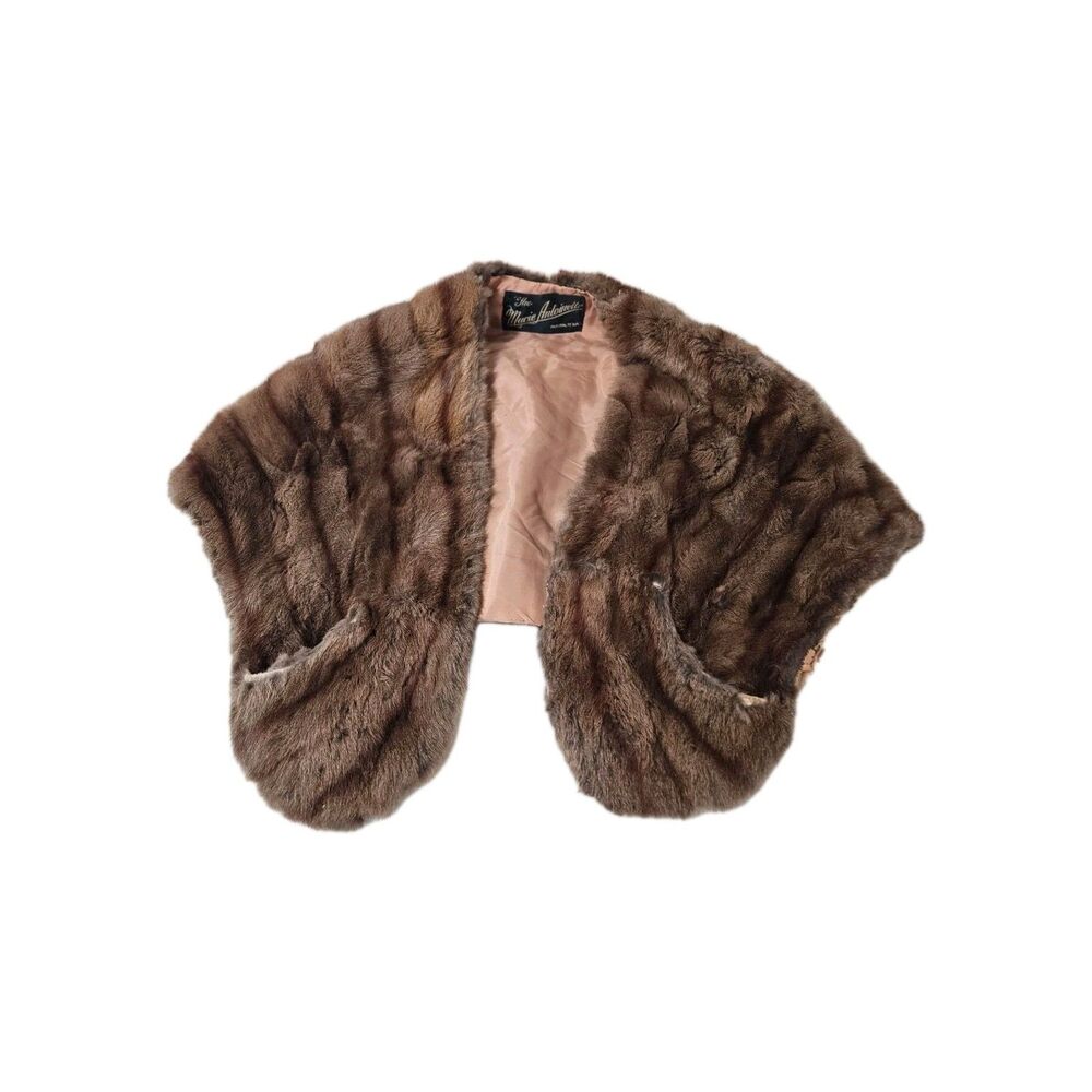 Vintage Fur Cape/Bolero - The Marie Antoinelle Austin, Texas, Brown Fur, OLD!